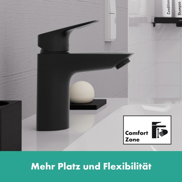 hansgrohe Logis Einhebel-Waschtischmischer 100 mit Push-Open