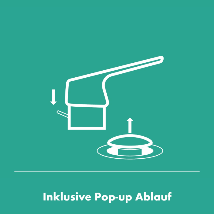 hansgrohe Rebris S Einhebel-Bidetmischer mit Zugstangen-Ablaufgarnitur