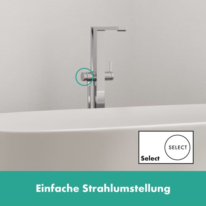 hansgrohe Tecturis E Einhebel-Wannenarmatur bodenstehend