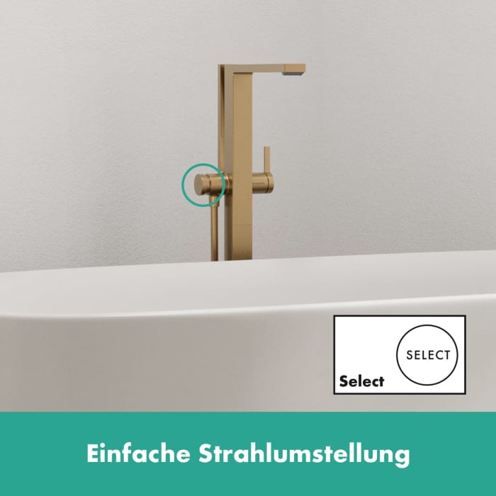 hansgrohe Tecturis E Einhebel-Wannenarmatur bodenstehend