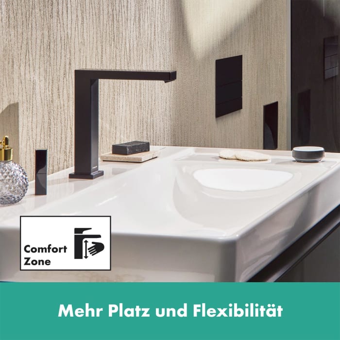 hansgrohe Tecturis E 2-Loch Waschtischarmatur 150 CoolStart wassersparend+ mit Ablaufgarnitur