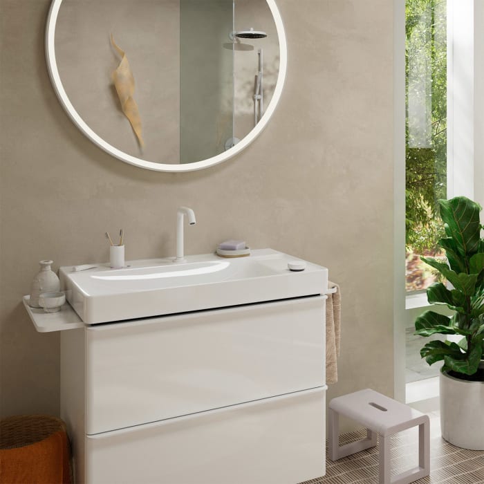 hansgrohe Tecturis S 2-Loch Waschtischarmatur 150 CoolStart mit Ablaufgarnitur