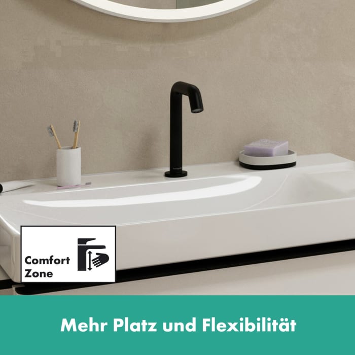 hansgrohe Tecturis S 2-Loch Waschtischarmatur 150 CoolStart mit Ablaufgarnitur