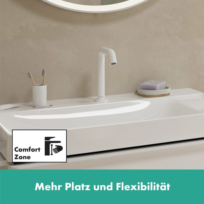 hansgrohe Tecturis S 2-Loch Waschtischarmatur 150 CoolStart mit Ablaufgarnitur