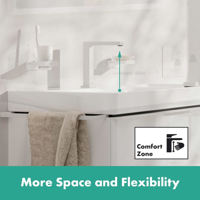 hansgrohe Tecturis E 2-Loch Waschtischarmatur 150 CoolStart wassersparend+ mit Ablaufgarnitur