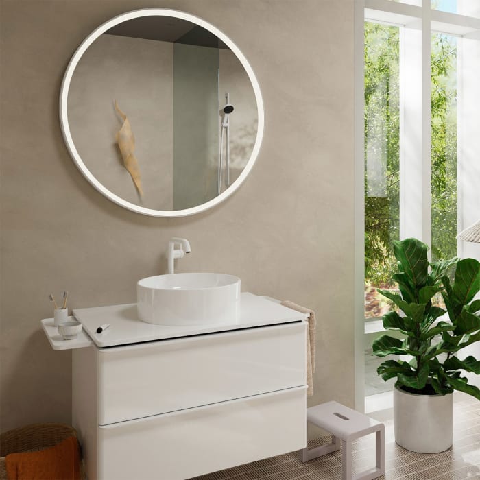 hansgrohe Tecturis S Einhebel-Waschtischarmatur 240 Fine CoolStart wassersparend+ für Aufsatzwaschtische ohne Ablaufgarnitur