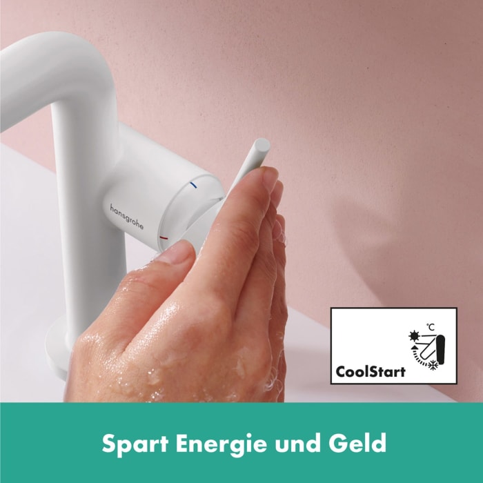 hansgrohe Tecturis S Einhebel-Waschtischarmatur 110 Fine CoolStart wassersparend+ ohne Ablaufgarnitur