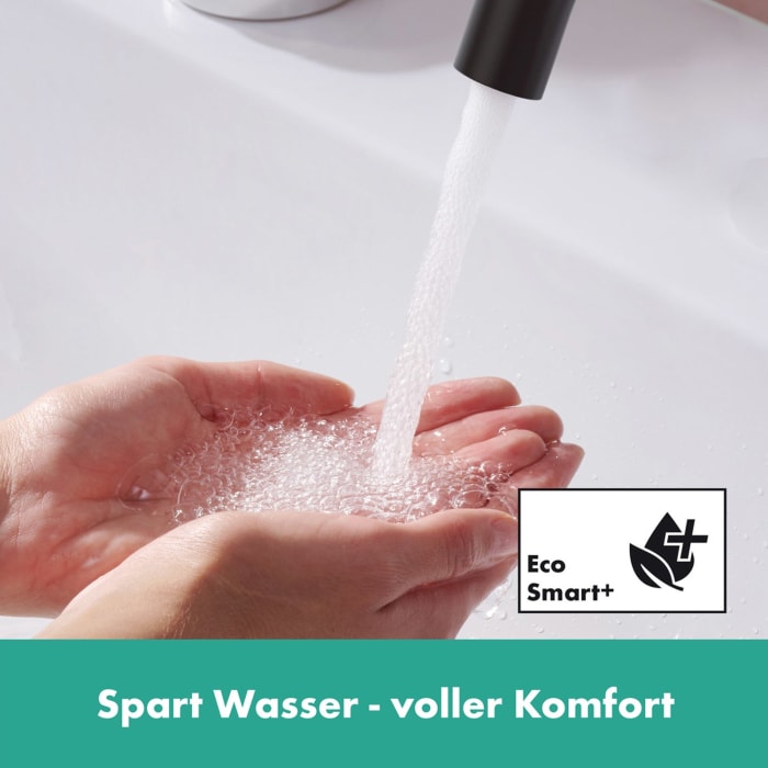 hansgrohe Tecturis S Einhebel-Waschtischarmatur 210 Fine CoolStart wassersparend+ mit Schwenkauslauf und Push-Open Ablaufgarnitur