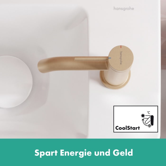 hansgrohe Tecturis S Einhebel-Waschtischarmatur 110 CoolStart wassersparend+ ohne Ablaufgarnitur