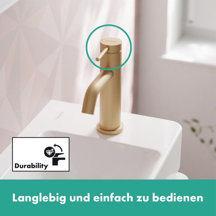 hansgrohe Tecturis S Einhebel-Waschtischarmatur 80 CoolStart wassersparend+ ohne Ablaufgarnitur