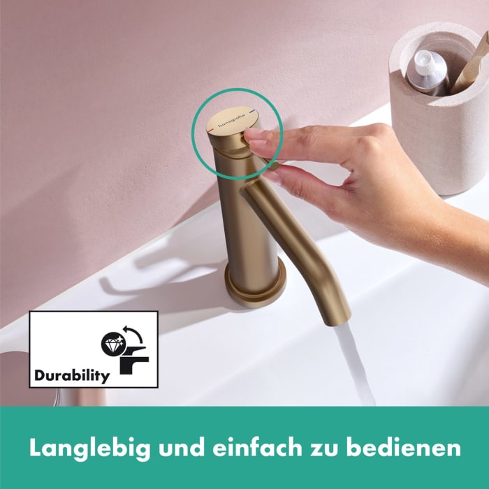 hansgrohe Tecturis S Einhebel-Waschtischarmatur 110 CoolStart wassersparend+ ohne Ablaufgarnitur