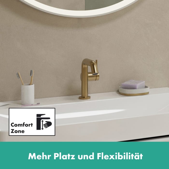 hansgrohe Tecturis S Einhebel-Waschtischarmatur 110 Fine CoolStart wassersparend+ ohne Ablaufgarnitur