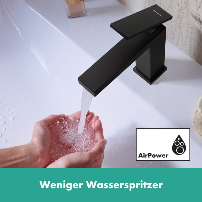 hansgrohe Tecturis E Einhebel-Waschtischarmatur 110 wassersparend+ ohne Ablaufgarnitur