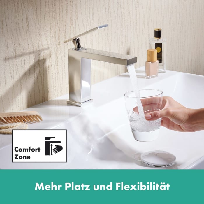 hansgrohe Tecturis E Einhebel-Waschtischarmatur 110 CoolStart wassersparend+ ohne Ablaufgarnitur