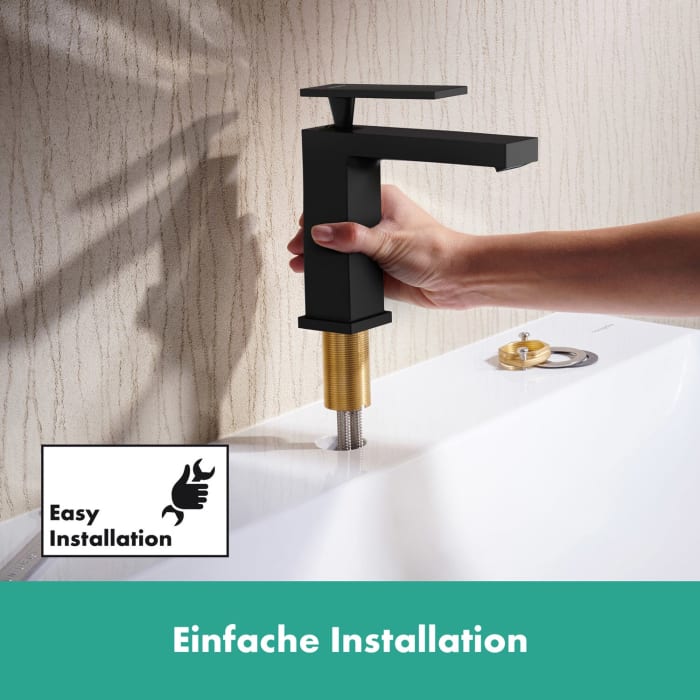 hansgrohe Tecturis E Einhebel-Waschtischarmatur 110 wassersparend+ ohne Ablaufgarnitur