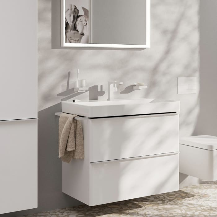 hansgrohe Tecturis E Einhebel-Waschtischarmatur 110 Fine CoolStart wassersparend+ mit Push-Open Ablaufgarnitur