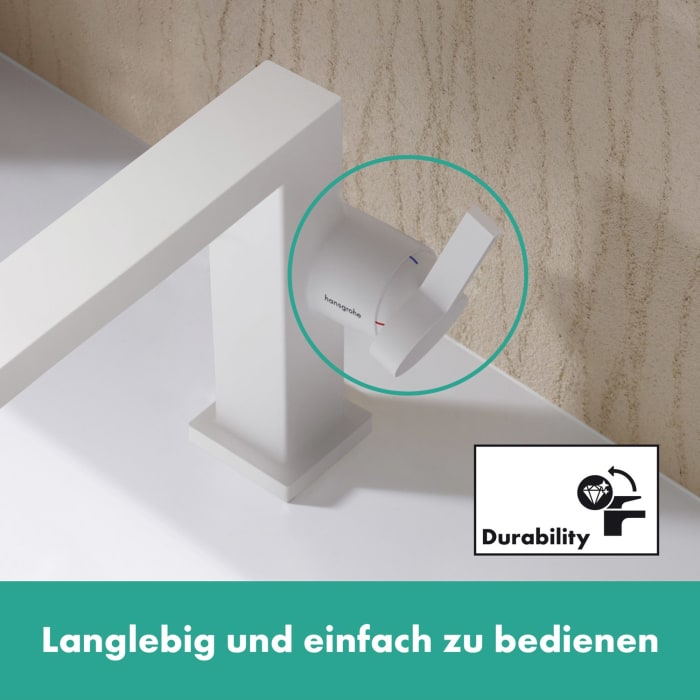 hansgrohe Tecturis E Einhebel-Waschtischarmatur 110 Fine CoolStart wassersparend+ ohne Ablaufgarnitur
