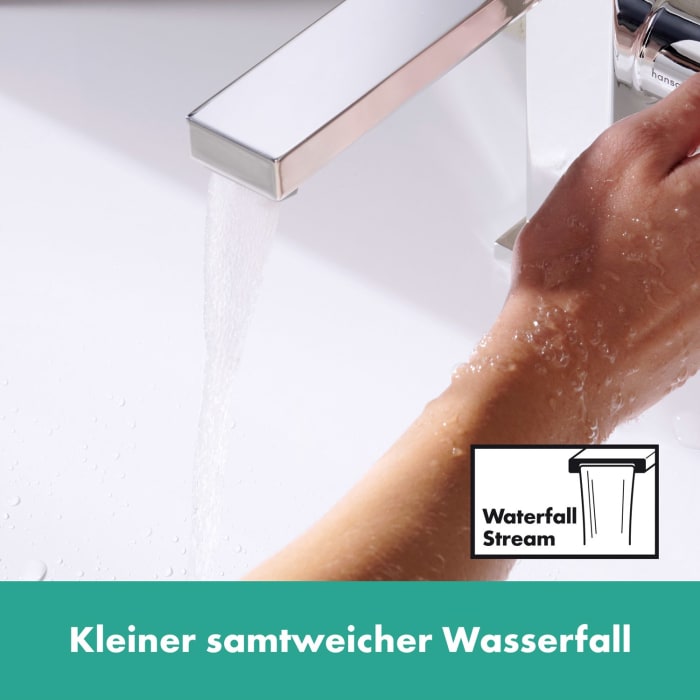 hansgrohe Tecturis E Einhebel-Waschtischarmatur 110 Fine CoolStart wassersparend+ ohne Ablaufgarnitur