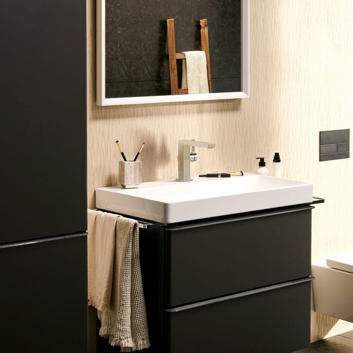 hansgrohe Tecturis E Einhebel-Waschtischarmatur 110 Fine CoolStart wassersparend+ mit Zugstangen-Ablaufgarnitur