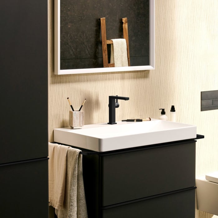 hansgrohe Tecturis E Einhebel-Waschtischarmatur 150 Fine CoolStart wassersparend+ mit Push-Open Ablaufgarnitur