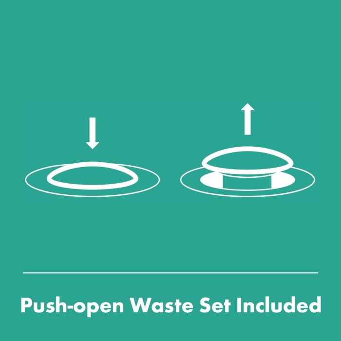 hansgrohe Tecturis E Einhebel-Waschtischarmatur 150 Fine CoolStart wassersparend+ mit Push-Open Ablaufgarnitur