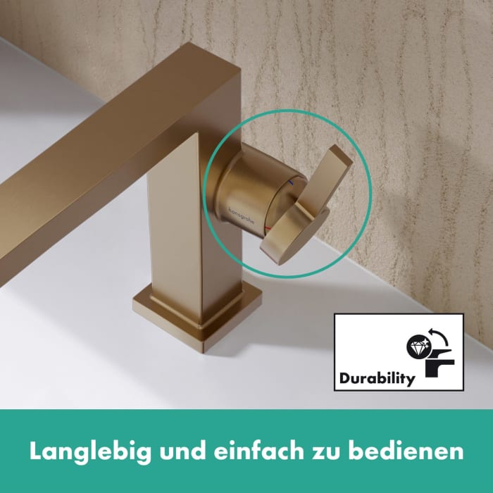 hansgrohe Tecturis E Einhebel-Waschtischarmatur 150 Fine CoolStart mit Push-Open Ablaufgarnitur