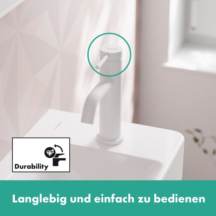 hansgrohe Tecturis S Standventil 80 mit Hebelgriff für Kaltwasser oder vorgemischtes Wasser ohne Ablaufgarnitur