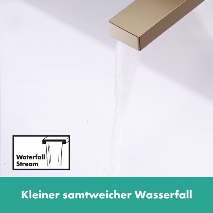 hansgrohe Tecturis E Standventil 80 wassersparend+ mit Hebelgriff für Kaltwasser oder vorgemischtes Wasser ohne Ablaufgarnitur