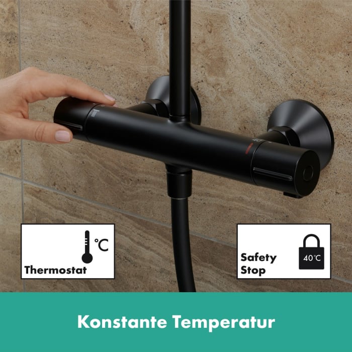 hansgrohe Vernis Blend Duschsystem 240 1 Strahlart mit Thermostat