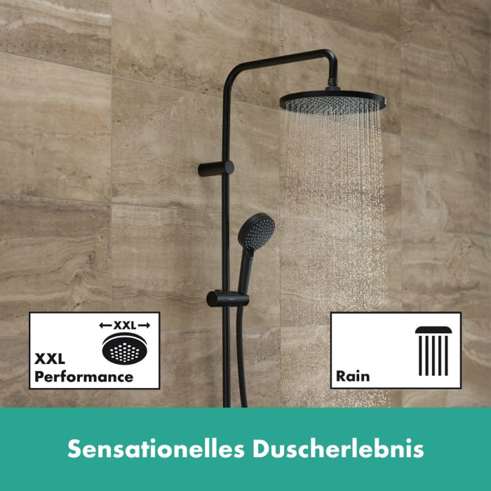 hansgrohe Vernis Blend Duschsystem 240 1 Strahlart mit Wannenthermostat
