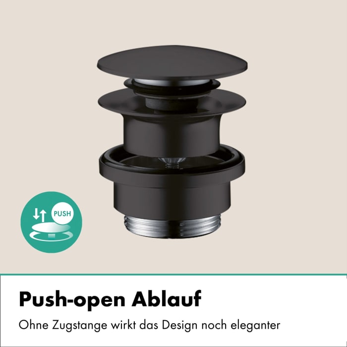 hansgrohe Vernis Blend Einhebel-Waschtischarmatur 100 CoolStart, mit Push-Open Ablaufgarnitur