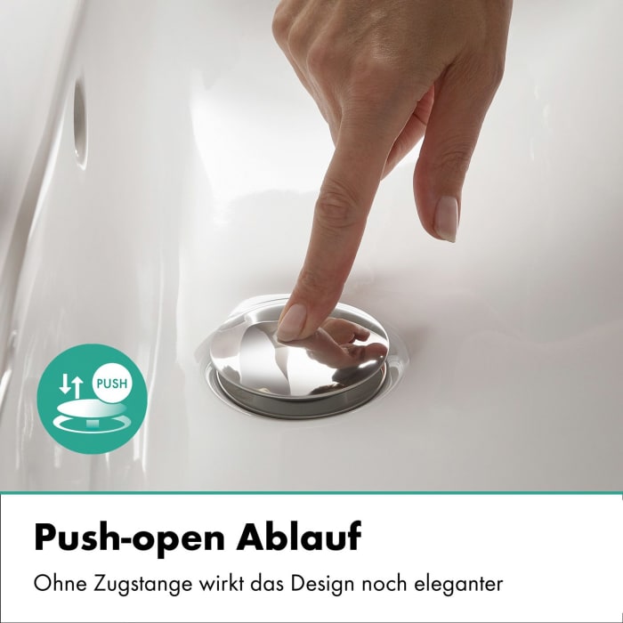 hansgrohe Vernis Blend Einhebel-Waschtischarmatur 190 CoolStart, mit Push-Open Ablaufgarnitur