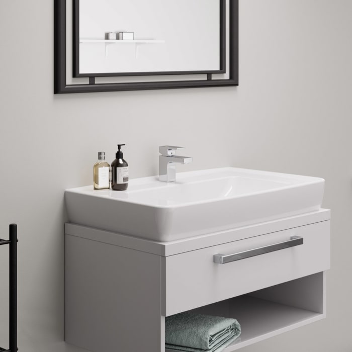 hansgrohe Vernis Shape Einhebel-Waschtischarmatur 70 CoolStart, mit Push-Open Ablaufgarnitur