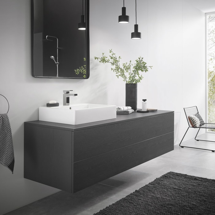 hansgrohe Vernis Shape Einhebel-Waschtischarmatur 100 CoolStart, mit Push-Open Ablaufgarnitur