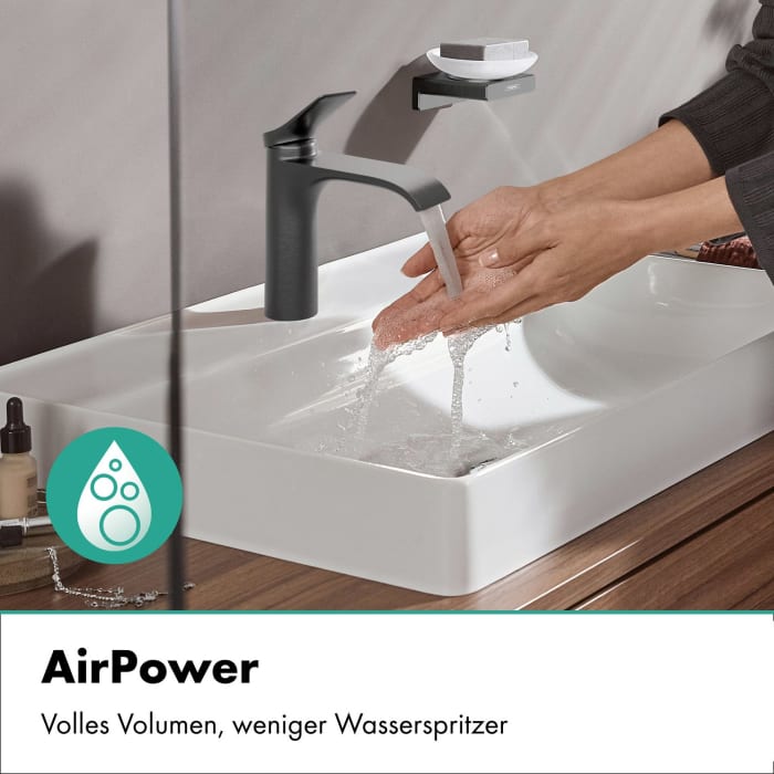 hansgrohe Vivenis Einhebel-Waschtischarmatur 110 mit Zugstangen-Ablaufgarnitur