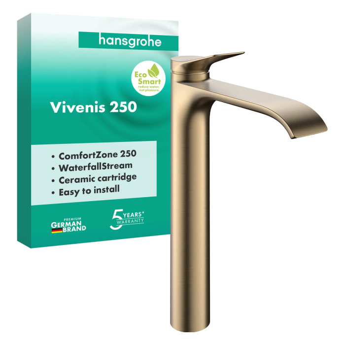 hansgrohe Vivenis Einhebel-Waschtischarmatur 250 ohne Ablaufgarnitur