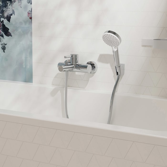 hansgrohe Zesis S Einhebel-Wannenarmatur Aufputz