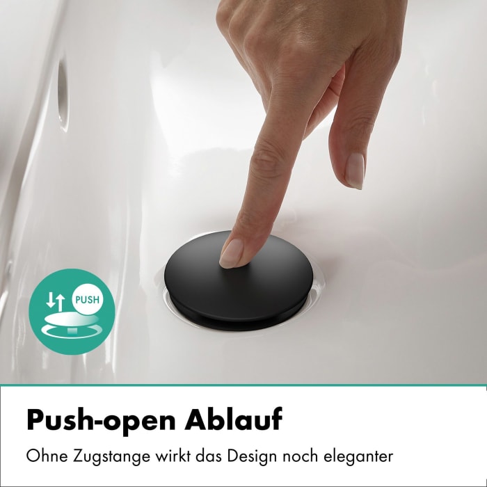 hansgrohe Zesis S Einhebel-Waschtischarmatur 100 CoolStart mit Push-Open Ablaufgarnitur