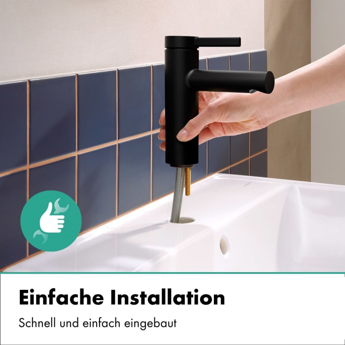 hansgrohe Zesis S Einhebel-Waschtischarmatur 100 CoolStart ohne Ablaufgarnitur