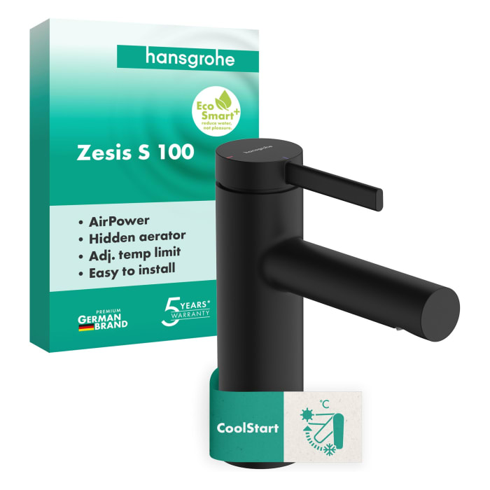 hansgrohe Zesis S Einhebel-Waschtischarmatur 100 CoolStart ohne Ablaufgarnitur