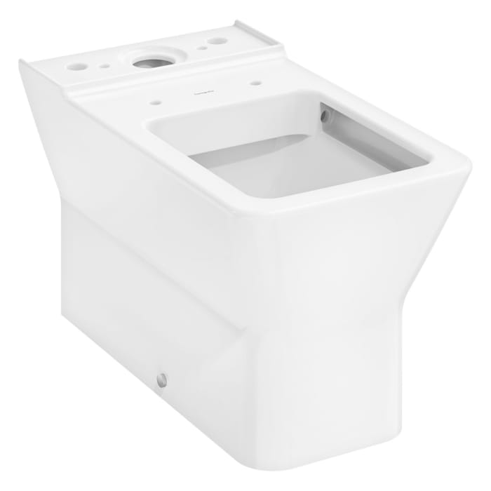 hansgrohe EluPura Original Q Stand-WC für aufgesetzten Spülkasten 640 wandbündig mit horizontalem/vertikalem Abgang AquaChannel Flush, SmartClean