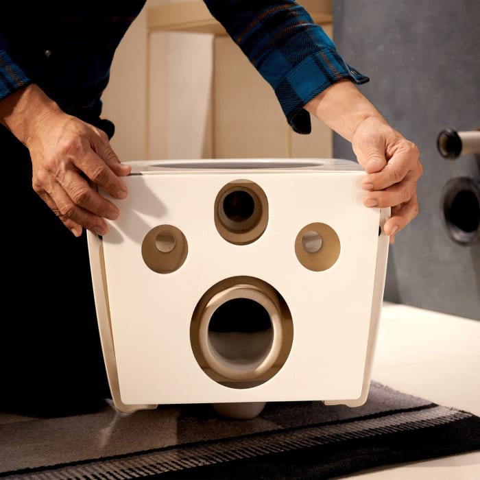 hansgrohe EluPura Original Q Wand WC Set 540 AquaChannel Flush mit WC-Sitz