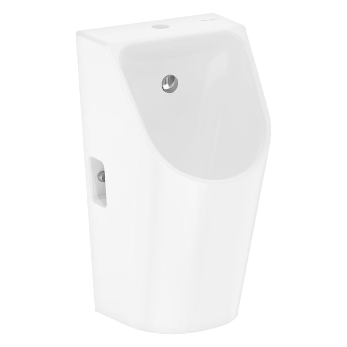 hansgrohe EluPura Original S Urinal mit Zulauf von oben und Ablauf nach unten/hinten spülrandlos, HygieneEffect