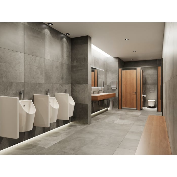 hansgrohe EluPura Original S Urinal mit Zulauf von hinten und Ablauf nach unten/hinten spülrandlos, SmartClean