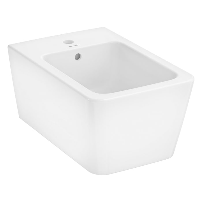 hansgrohe EluPura Q Wand Bidet 540 mit Hahnloch und Überlauf