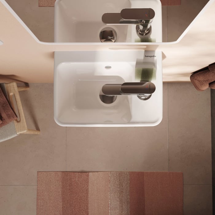 hansgrohe Xanuia Q Handwaschbecken 360/250 mit Hahnloch und Überlauf
