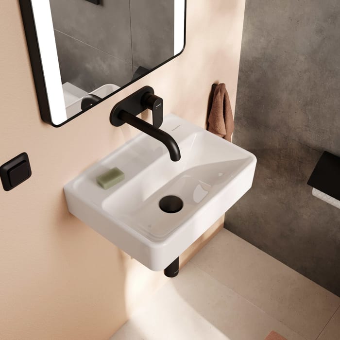 hansgrohe Xanuia Q Handwaschbecken 450/340 ohne Hahnloch und Überlauf