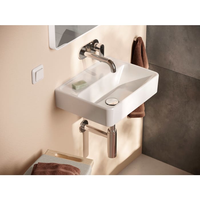 hansgrohe Xanuia Q Handwaschbecken 450/340 ohne Hahnloch und Überlauf