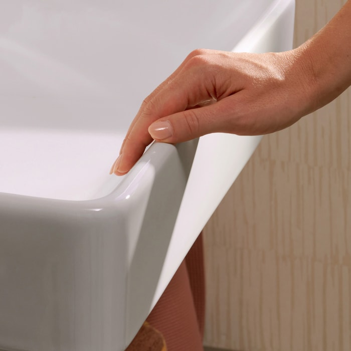 hansgrohe Xanuia Q Handwaschbecken 450/340 ohne Hahnloch und Überlauf, SmartClean