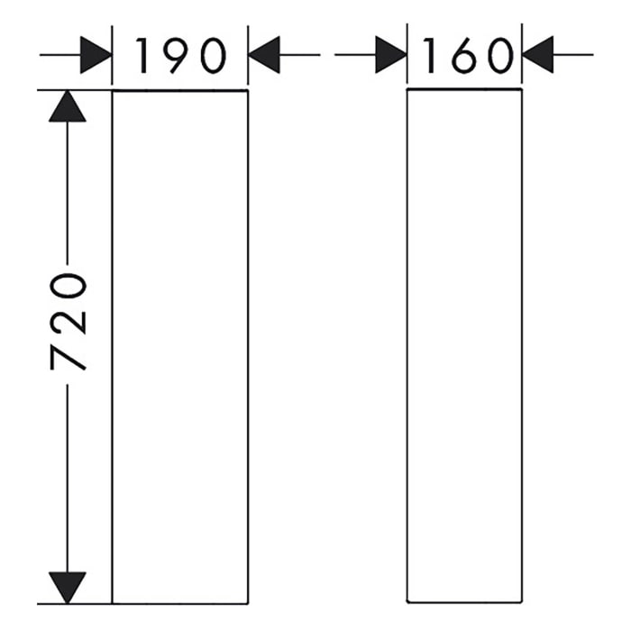 hansgrohe Xanuia Q Standsäule für Waschtische